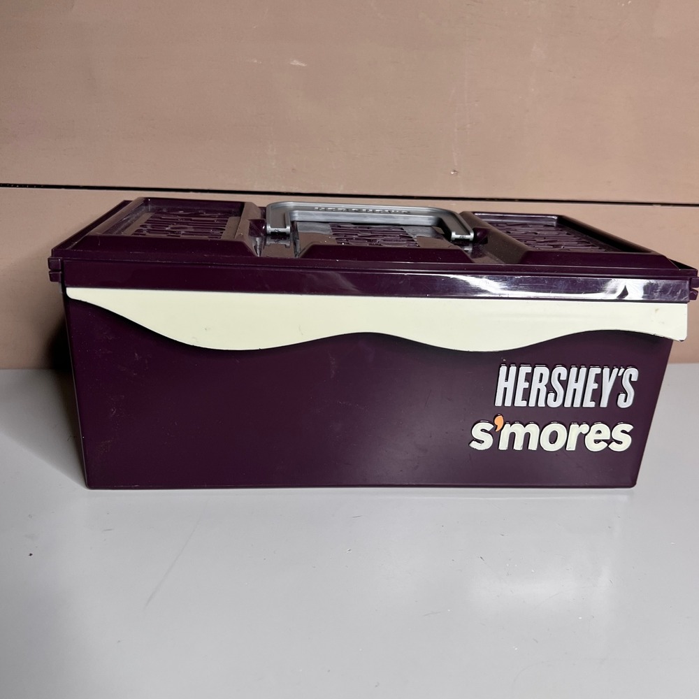 Hershey's S'mores‎ Plastic Storage Caddy Organizer Box with Handle Brown